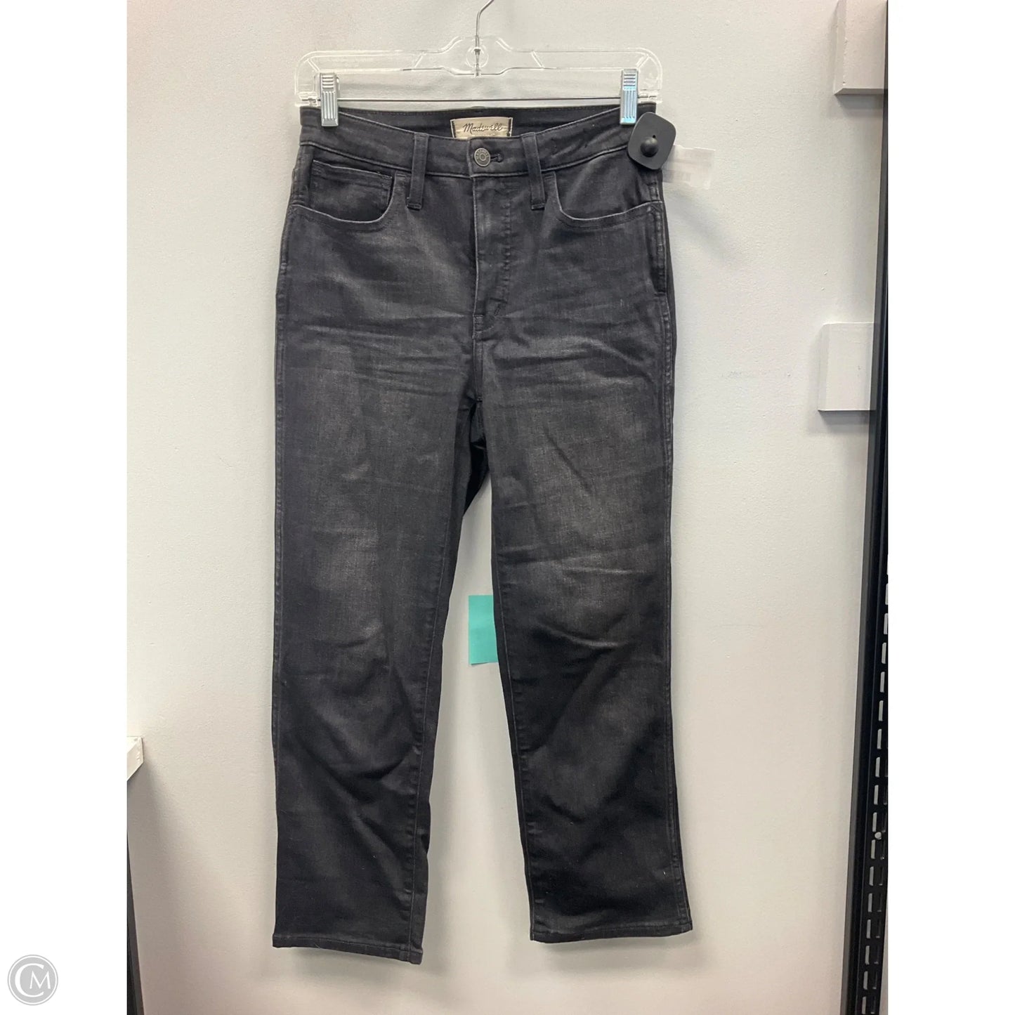 Jeans Straight By Madewell In Grey Denim, Size: 2p