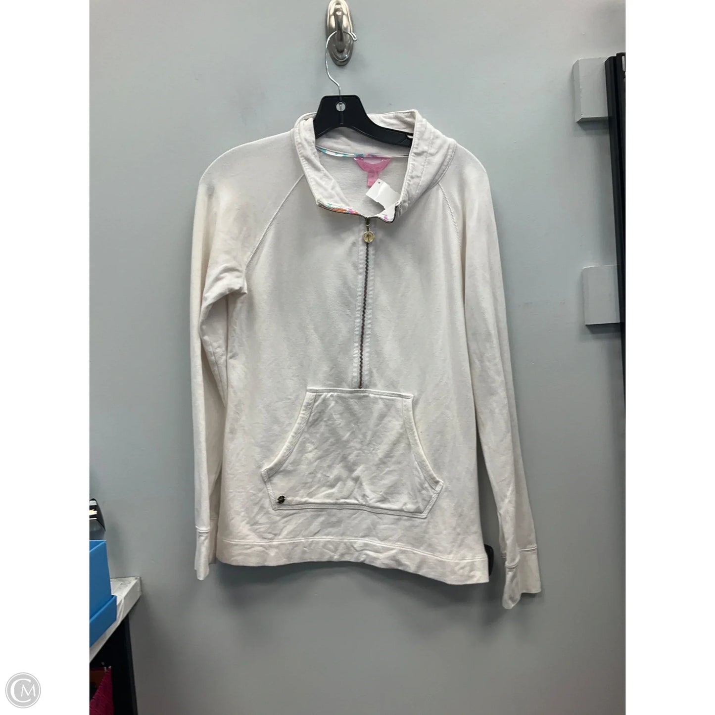 Top Long Sleeve Designer By Lilly Pulitzer In White, Size: M