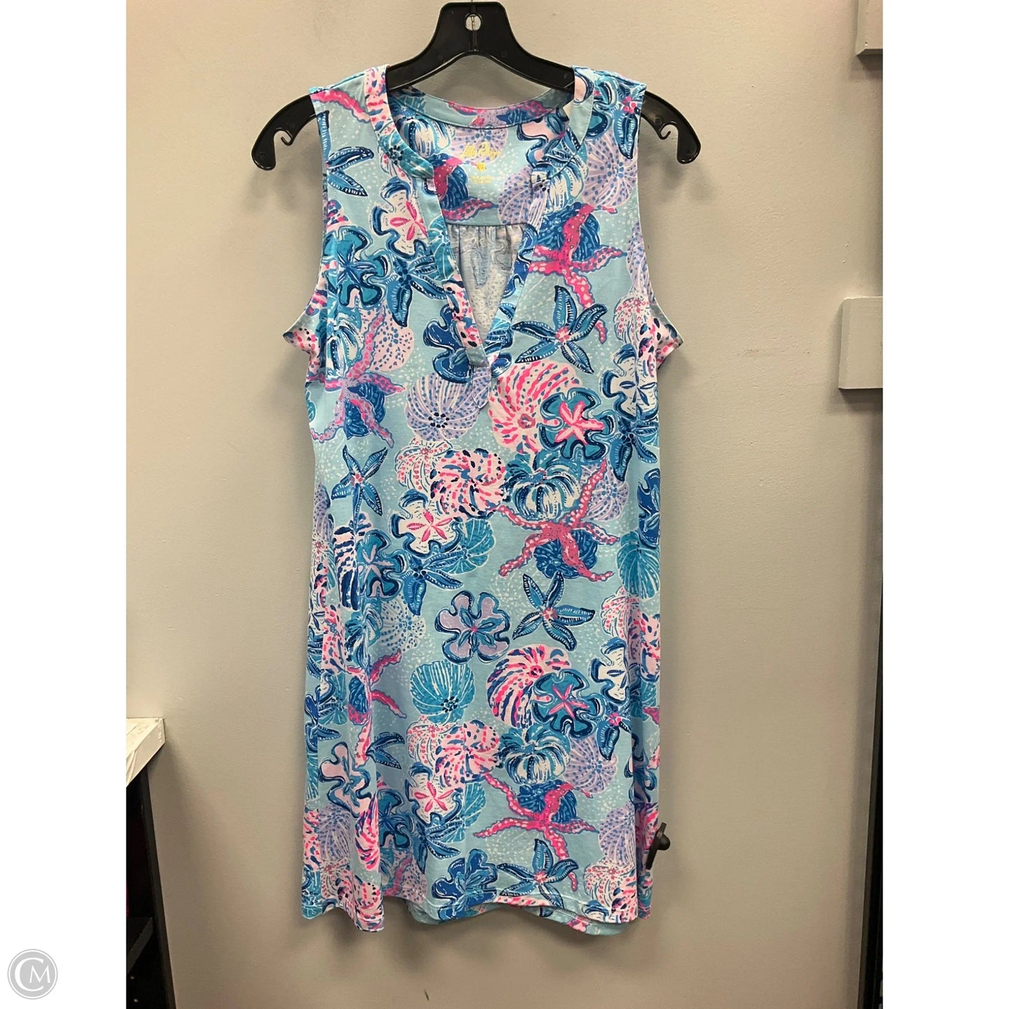 Dress Designer By Lilly Pulitzer In Blue & Pink, Size: S