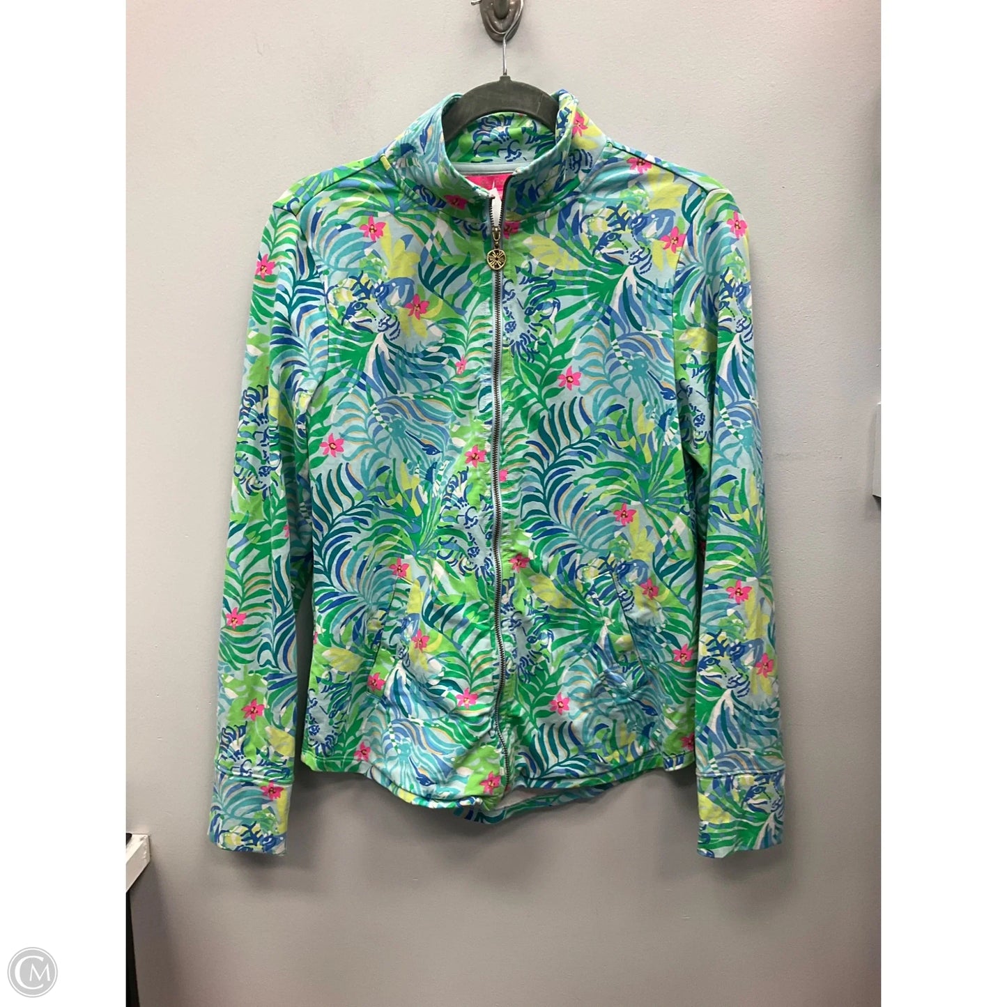 Jacket Designer By Lilly Pulitzer In Blue & Green, Size: Xs