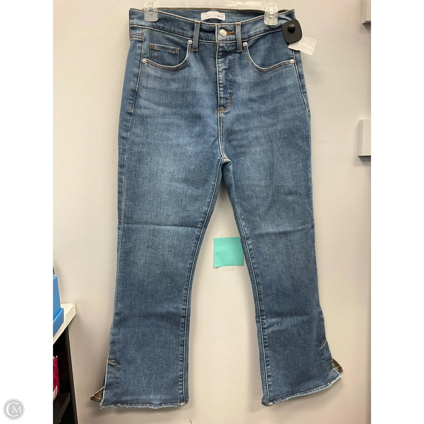Jeans Boot Cut By Loft In Blue Denim, Size: 8