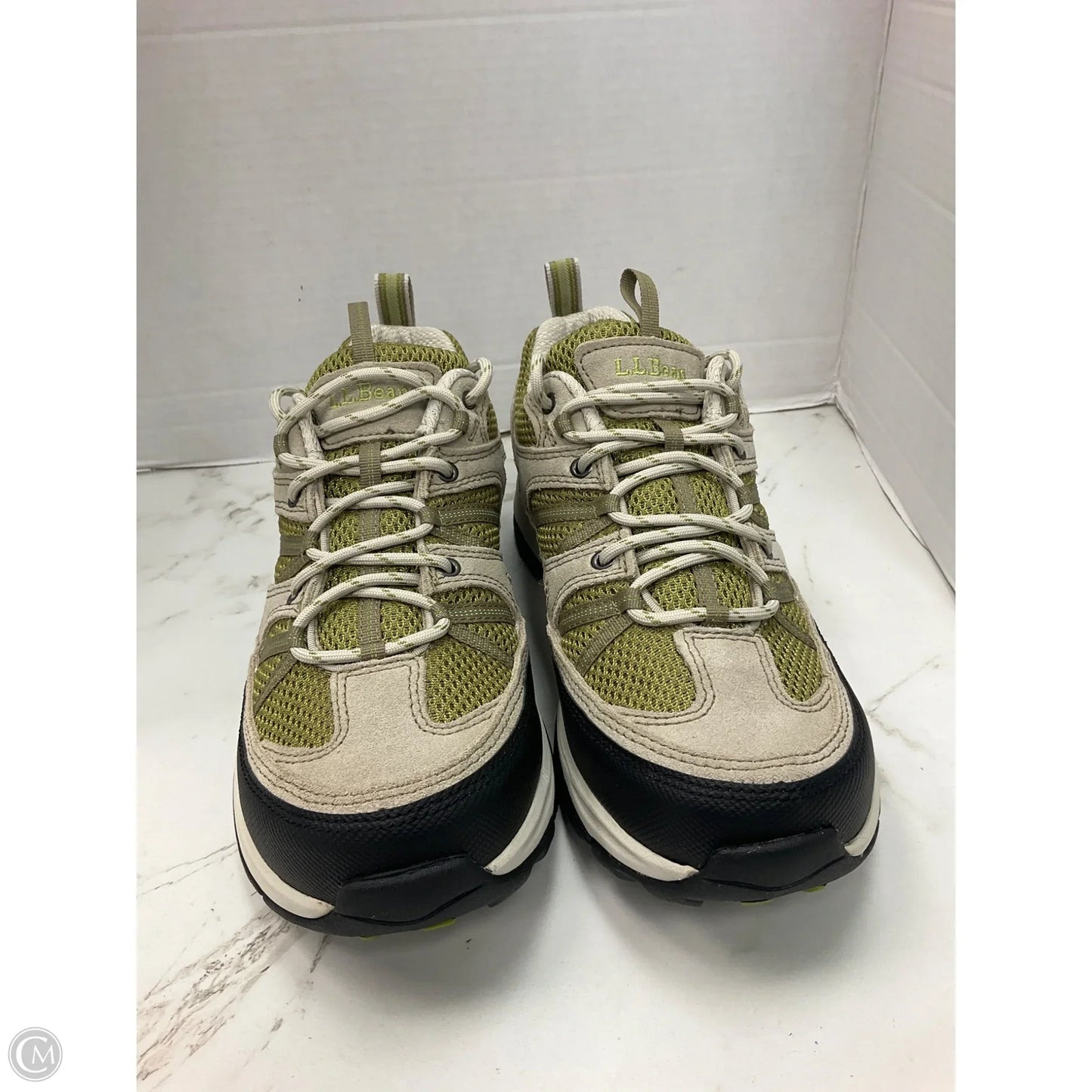 Shoes Sneakers By L.l. Bean In Green & Grey, Size: 10
