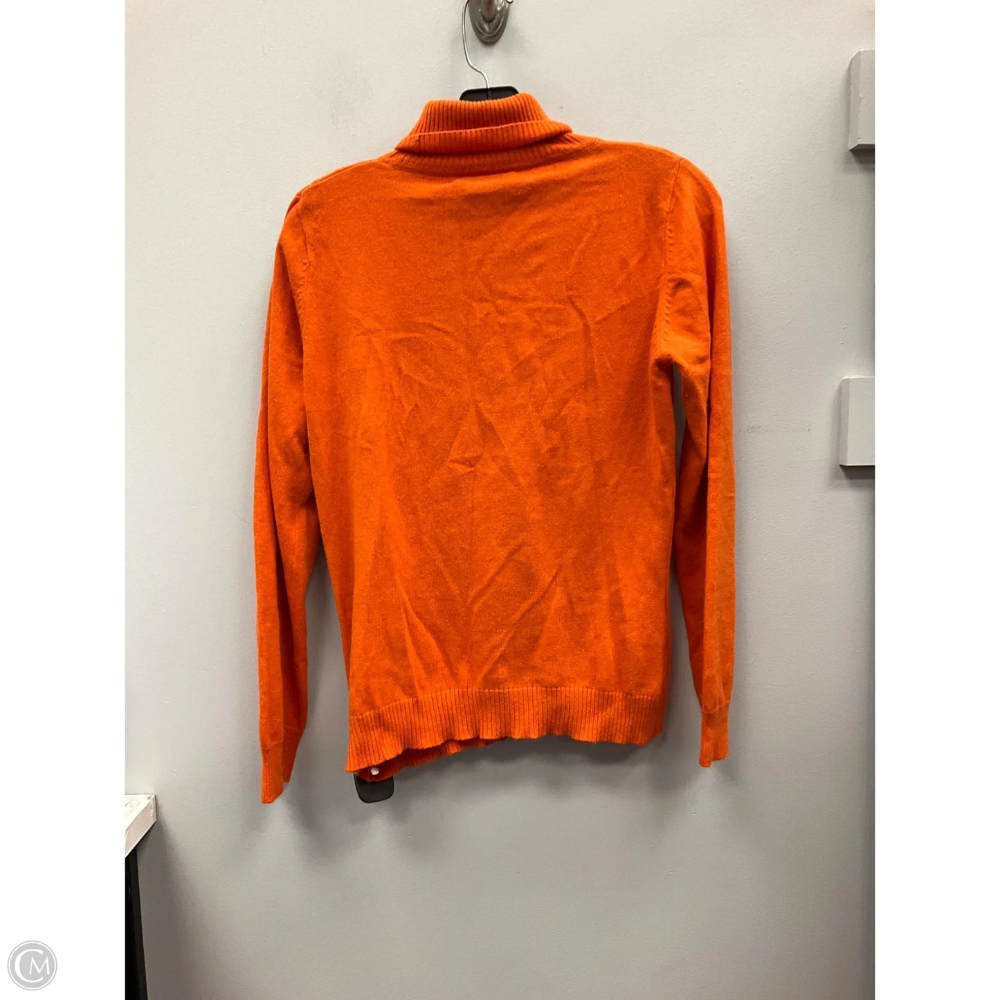 Top Long Sleeve By Focus In Orange, Size: L