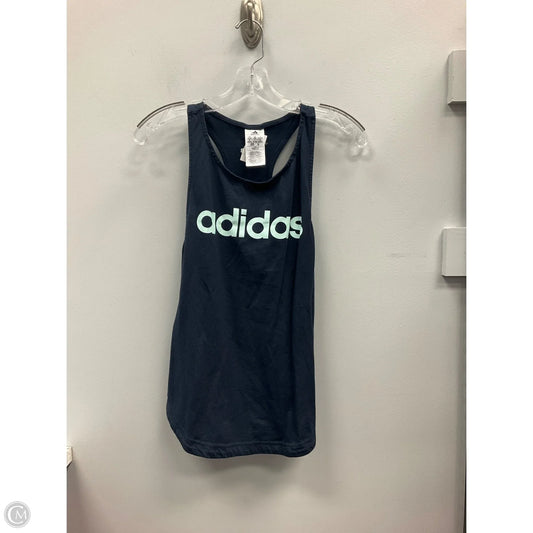Athletic Tank Top By Adidas In Navy, Size: Xs