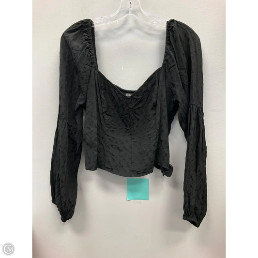 Top Long Sleeve By Paige In Black, Size: L