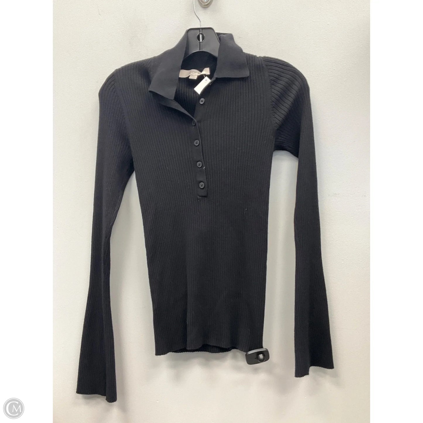 Top Long Sleeve By Loft In Black, Size: S