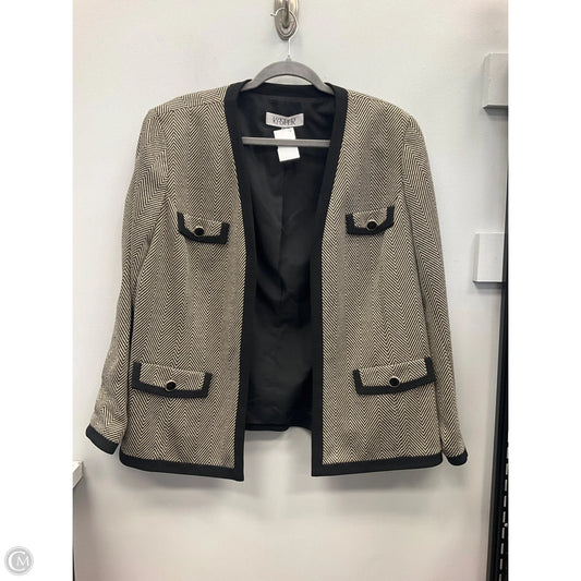 Blazer By Kasper In Black & Gold, Size: 16