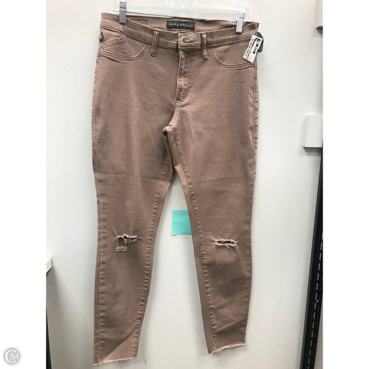 Jeans Skinny By Rock And Republic In Mauve, Size: 10