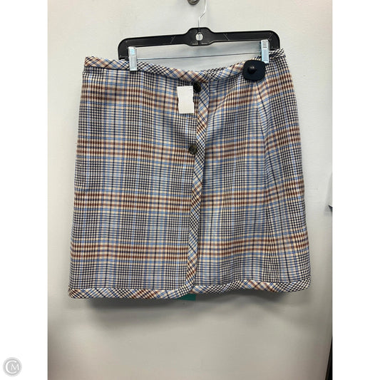 Skirt Mini & Short By Talbots In Plaid Pattern, Size: 14