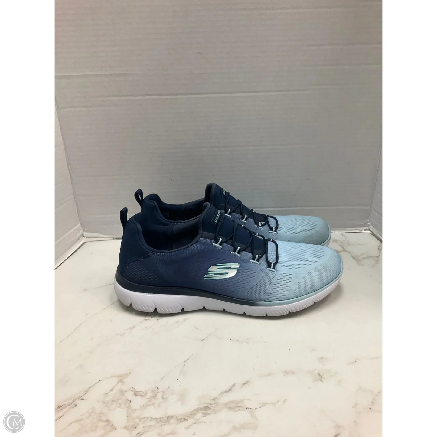 Shoes Sneakers By Skechers In Blue, Size: 9.5