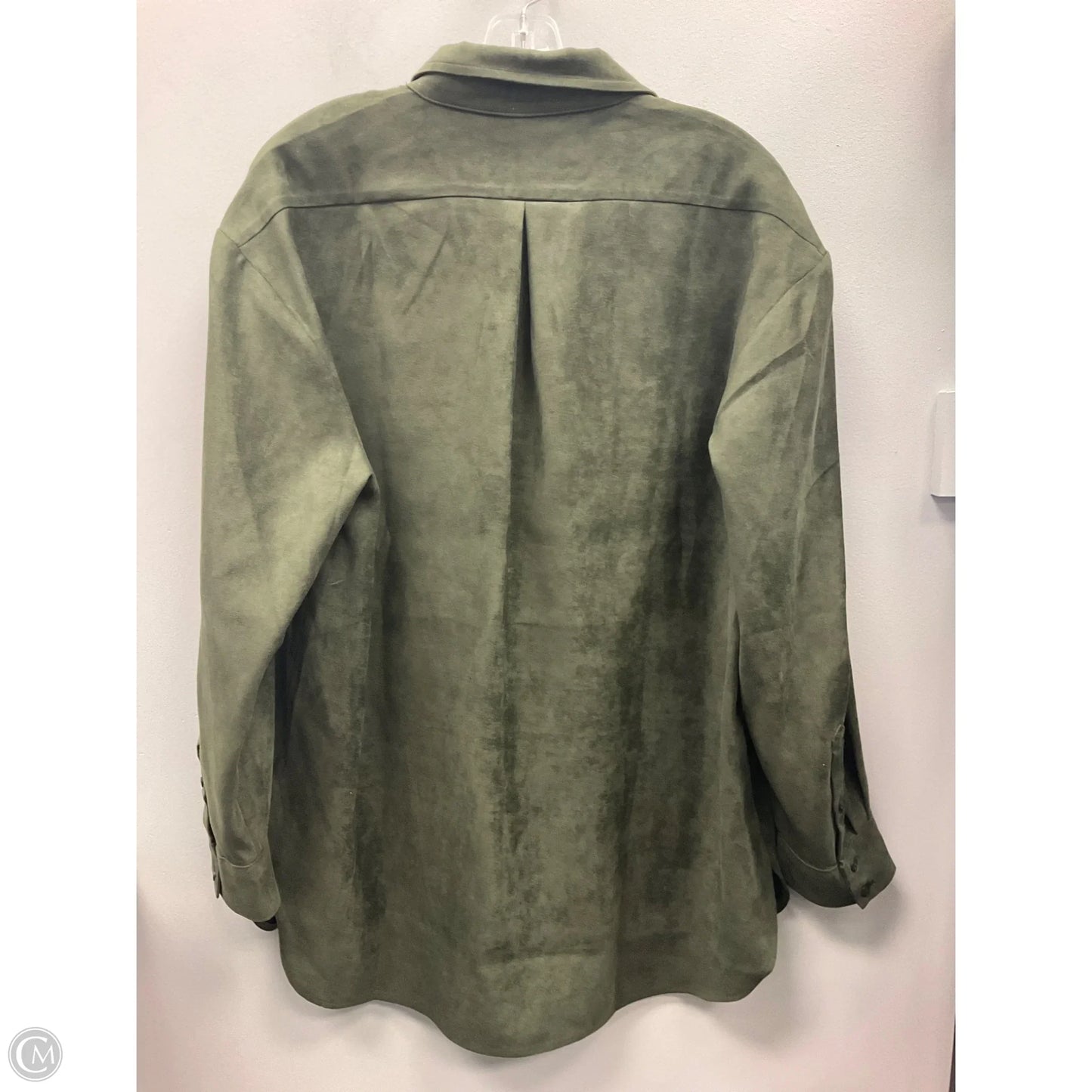 Top Long Sleeve By Banana Republic In Green, Size: L
