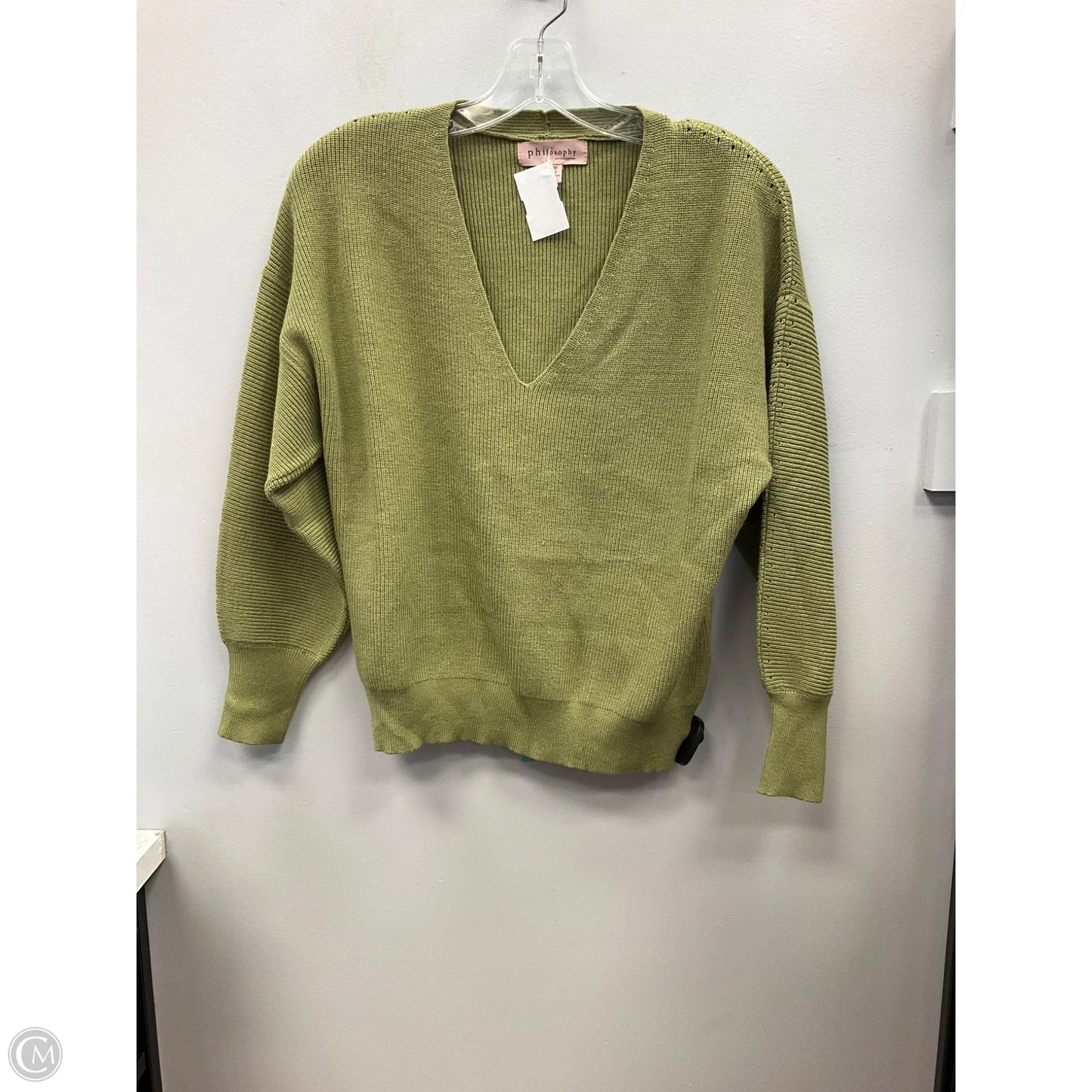Sweater By Philosophy In Green, Size: Xs