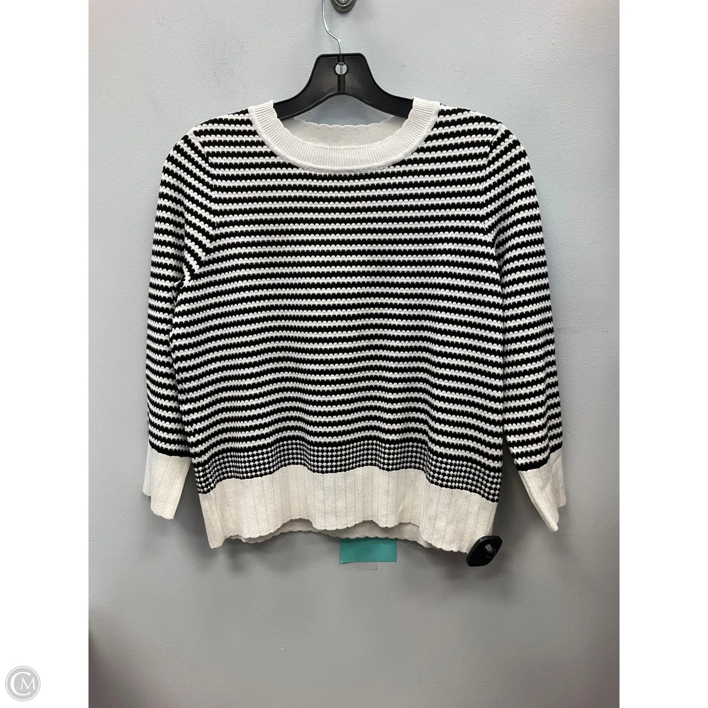 Sweater By Adrianna Papell In Striped Pattern, Size: S
