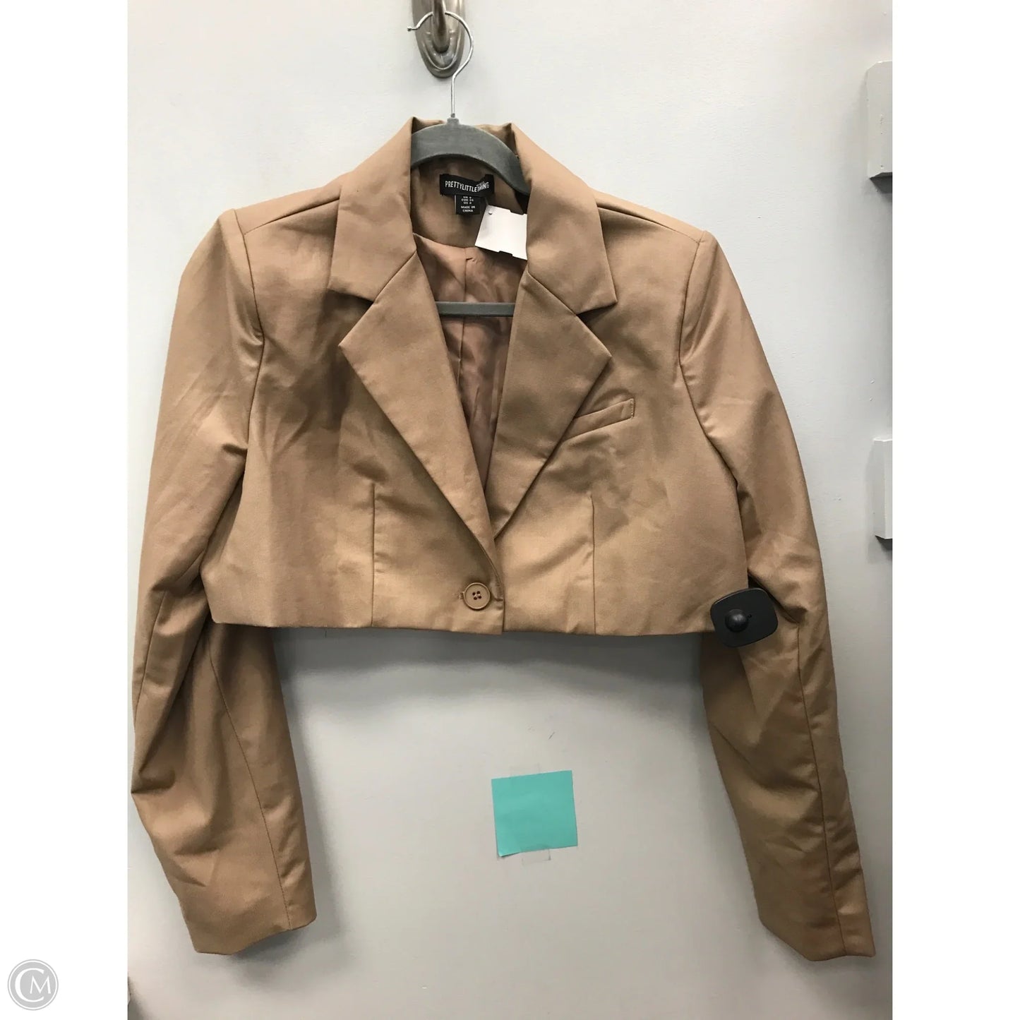 Blazer By Pretty Little Thing In Tan, Size: 4