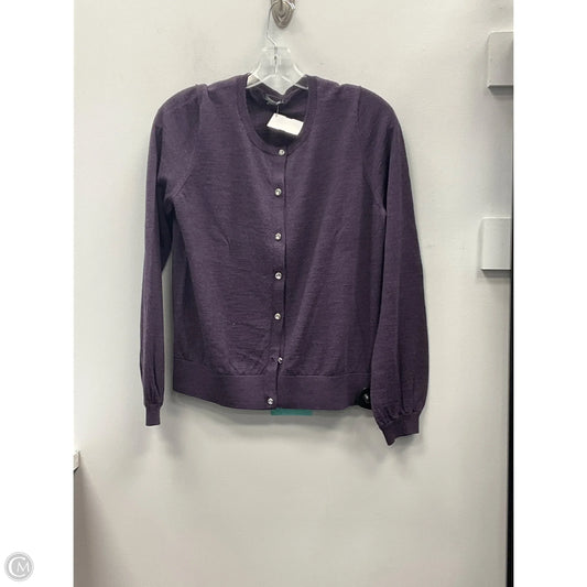 Sweater By Ann Taylor In Purple, Size: L