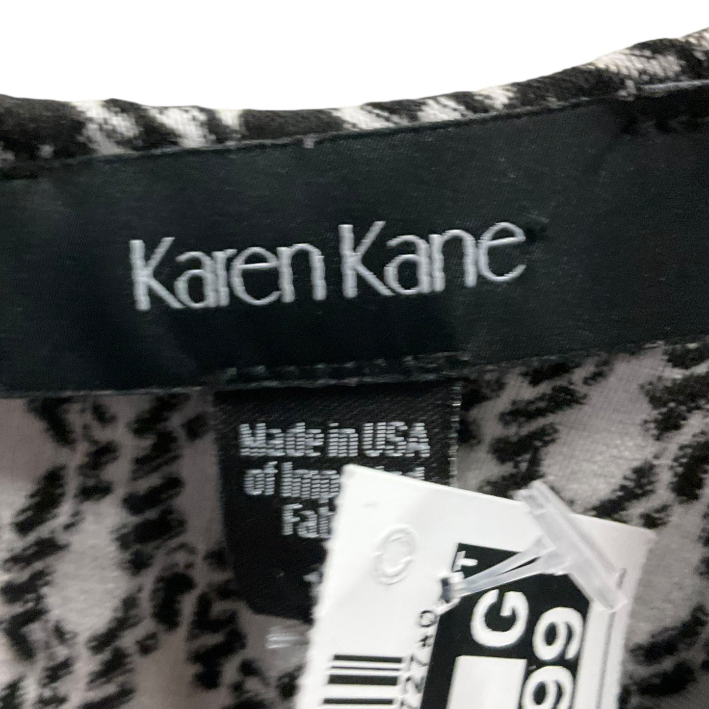 Dress Casual Midi By Karen Kane In Black & White, Size: 1x