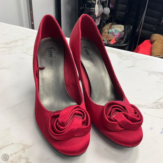 Shoes Heels Kitten By Fioni Shoes In Red, Size: 8