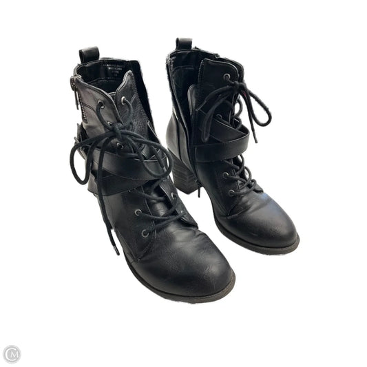 Boots Ankle Heels By Diba In Black, Size: 6