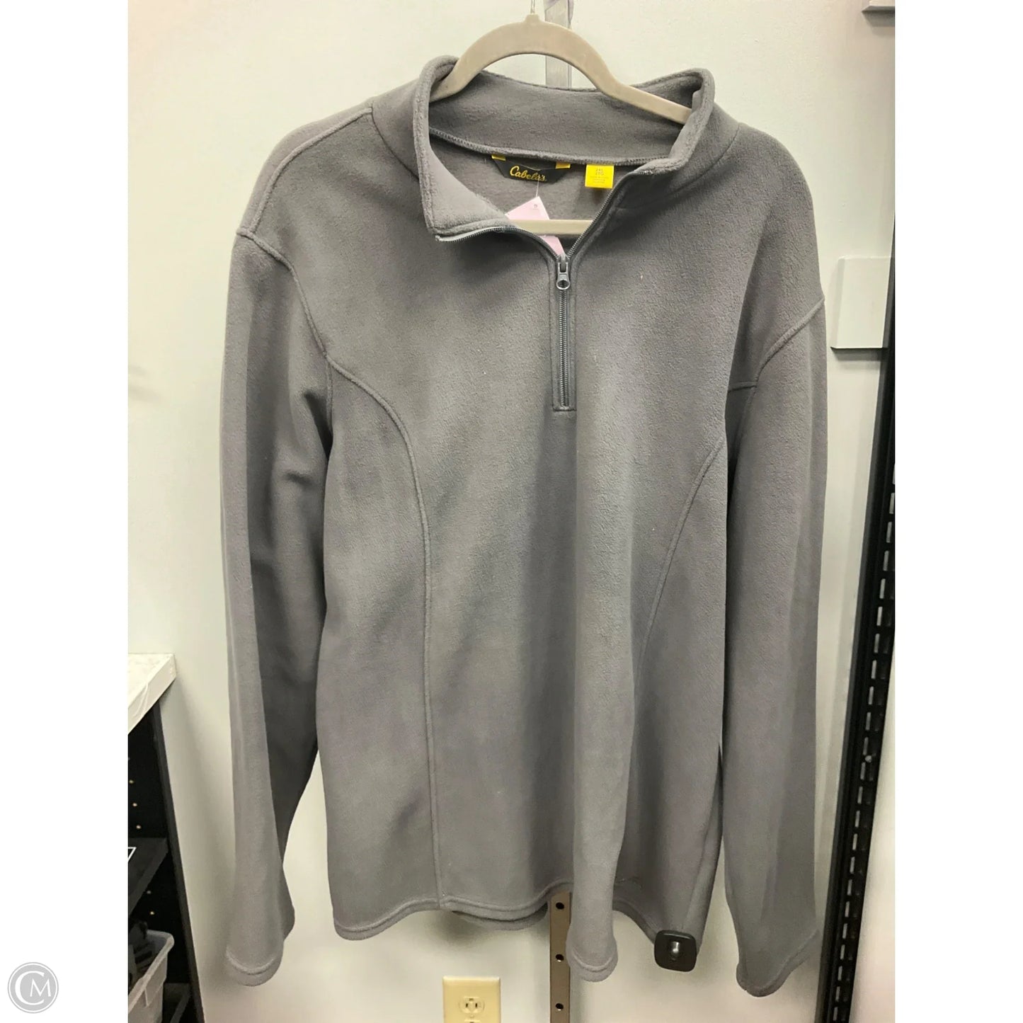 Jacket Fleece By Cabelas In Grey, Size: 2x