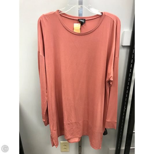 Top Long Sleeve By Inc In Orange, Size: Xxl