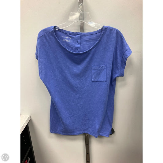 Top Short Sleeve By Talbots In Blue, Size: M