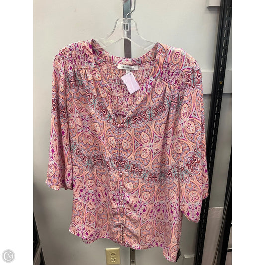 Top Long Sleeve By Rose And Olive In Multi-colored, Size: 1x