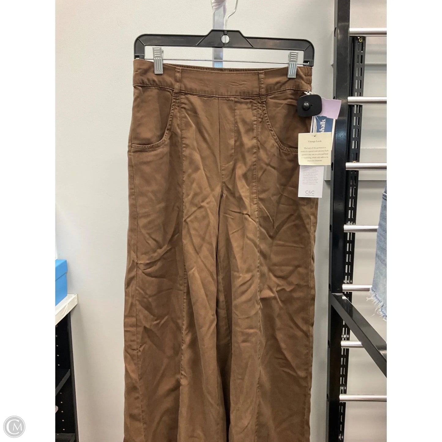 Pants Wide Leg By C And C In Brown, Size: S