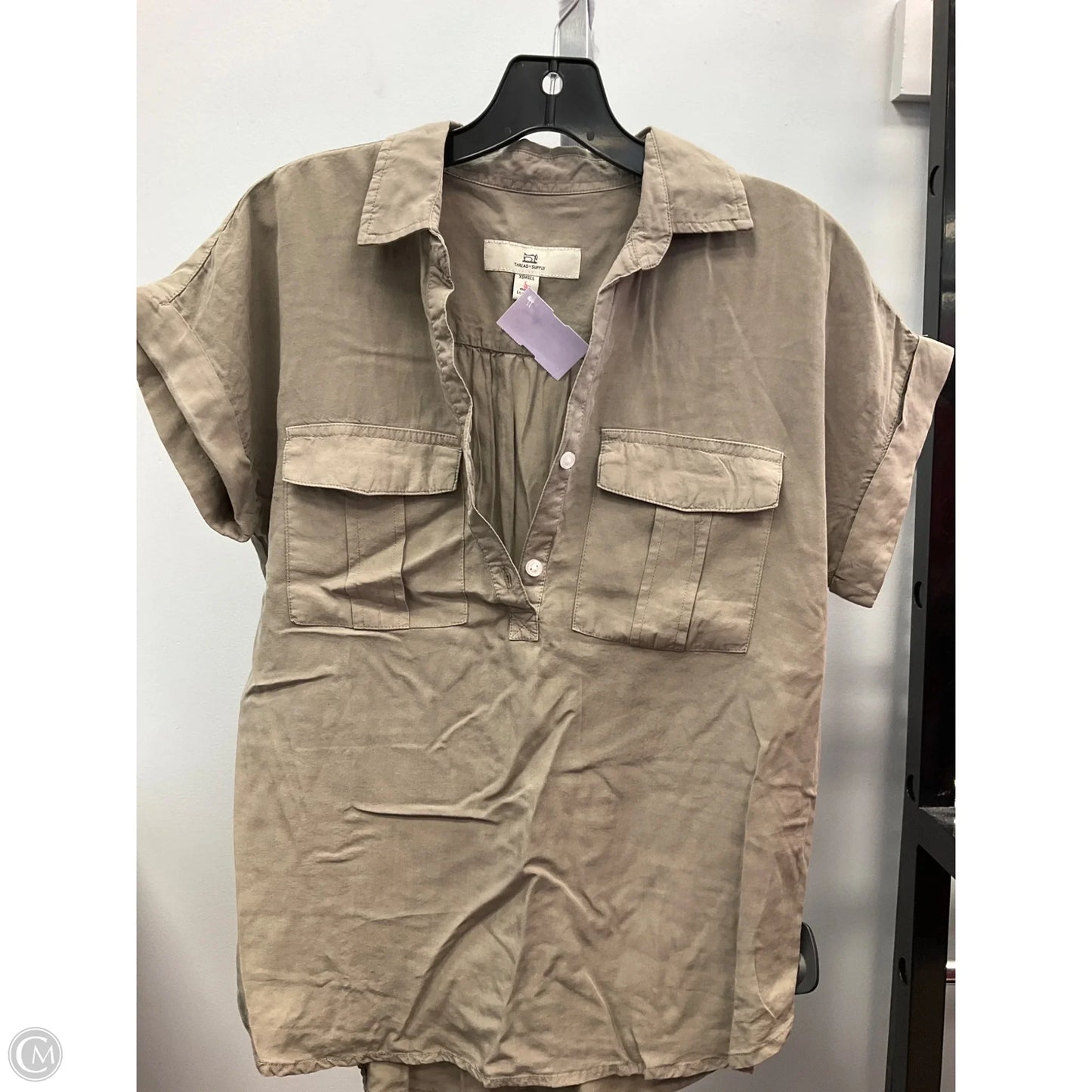 Top Short Sleeve By Thread And Supply In Green, Size: Xs