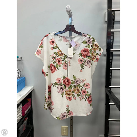 Top Sleeveless By Green Envelope In White, Size: 1x