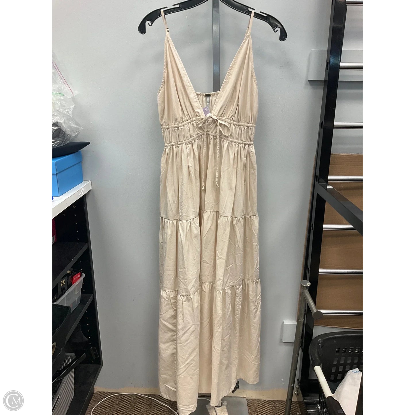 Dress Casual Maxi By Clothes Mentor In Cream, Size: S