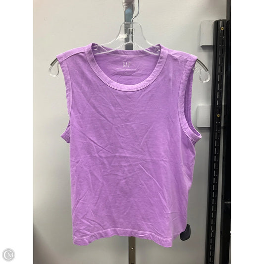 Top Sleeveless By Gap In Purple, Size: S