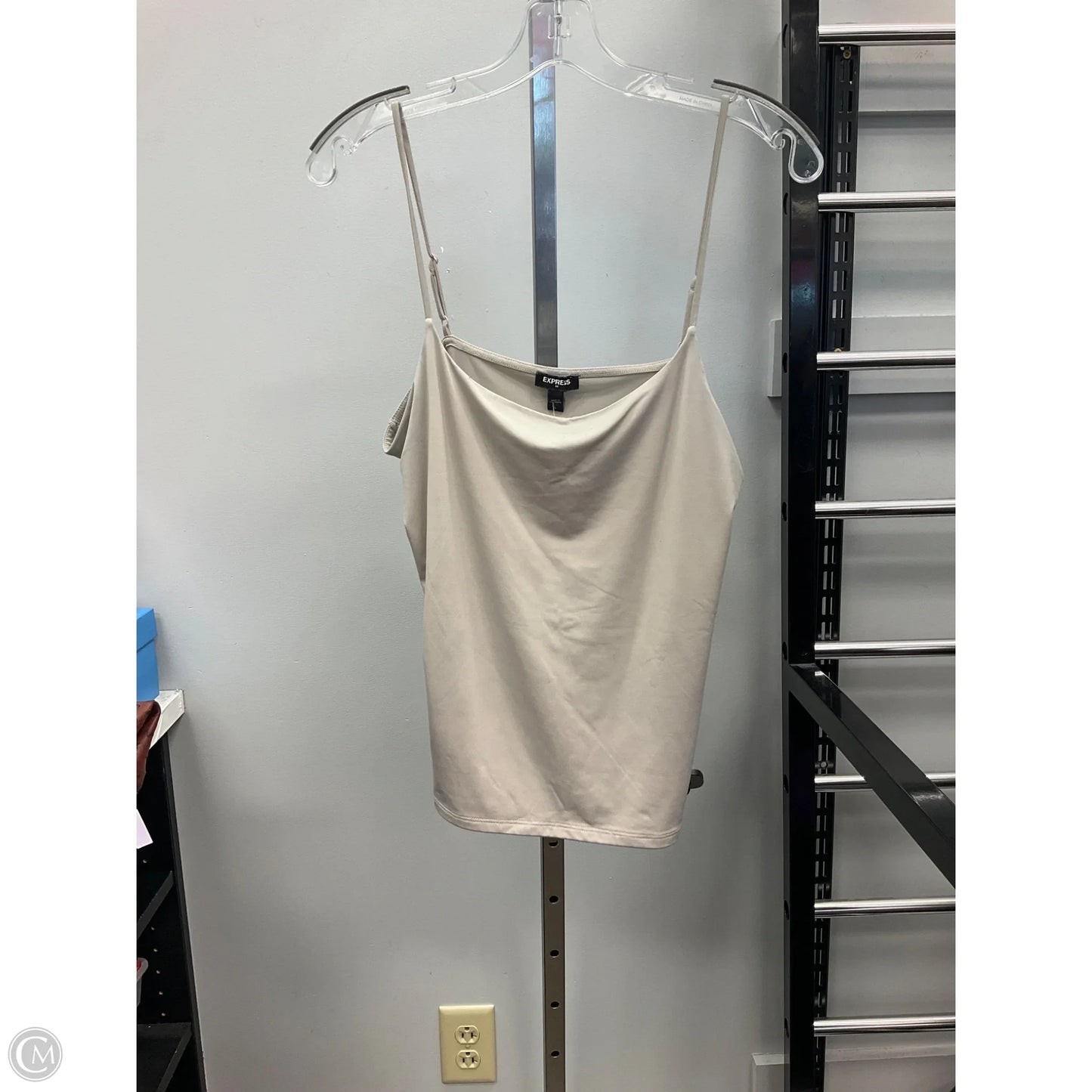 Top Sleeveless Basic By Express In Beige, Size: L