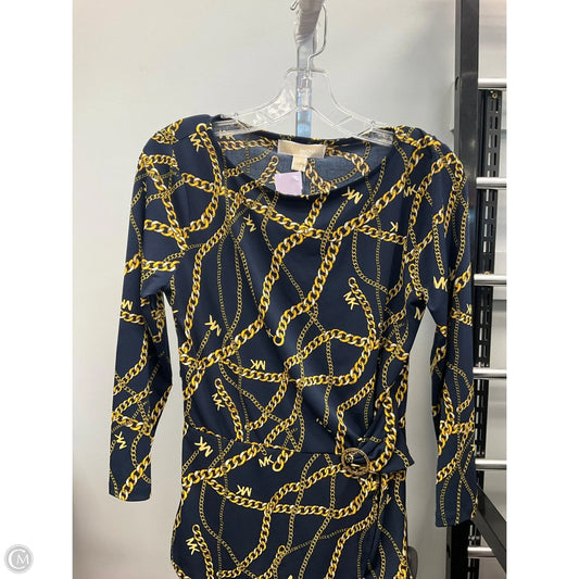 Top Long Sleeve By Michael By Michael Kors In Blue, Size: S