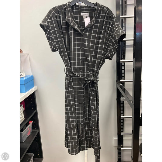Dress Casual Short By Calvin Klein In Black & White, Size: 14
