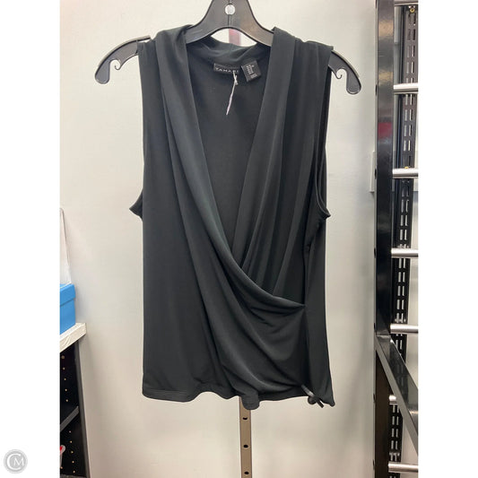 Top Sleeveless By Tahari In Black, Size: Xl