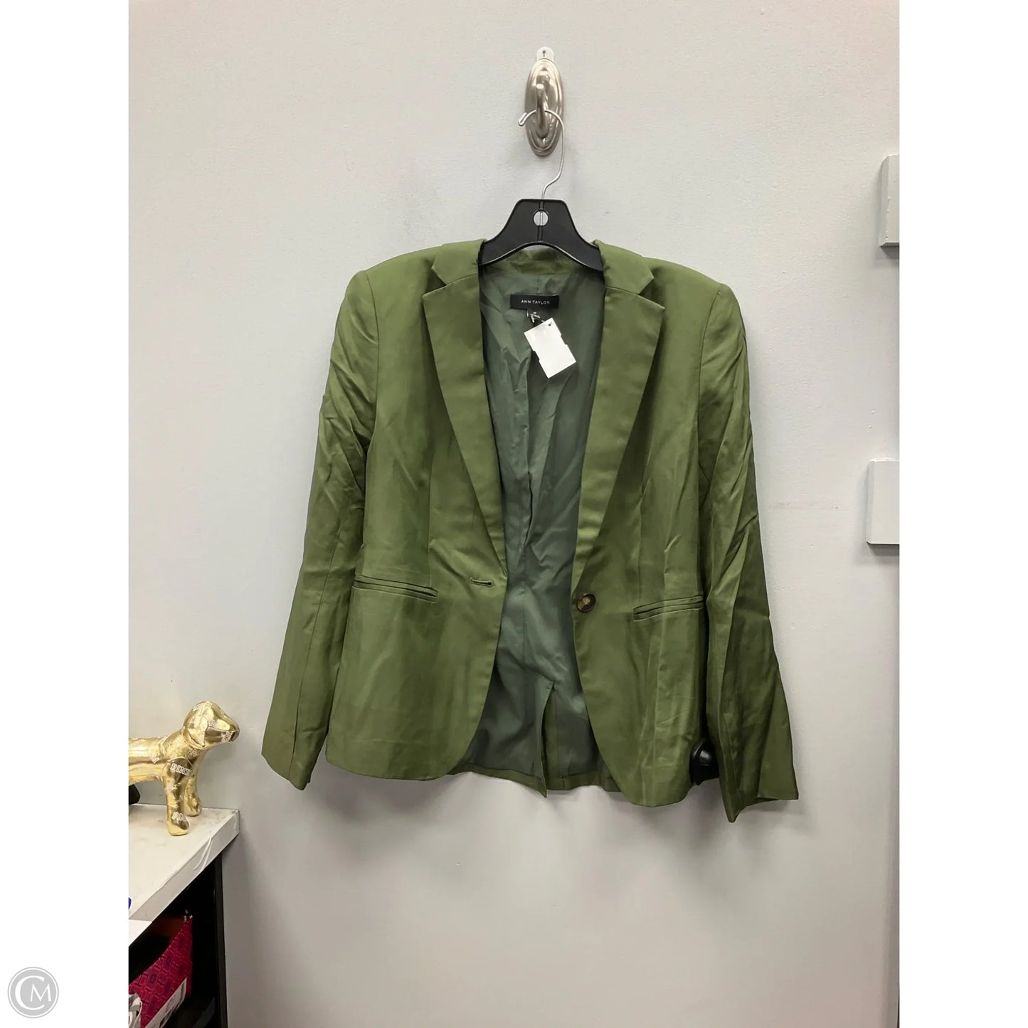 Blazer By Ann Taylor In Green, Size: 0p