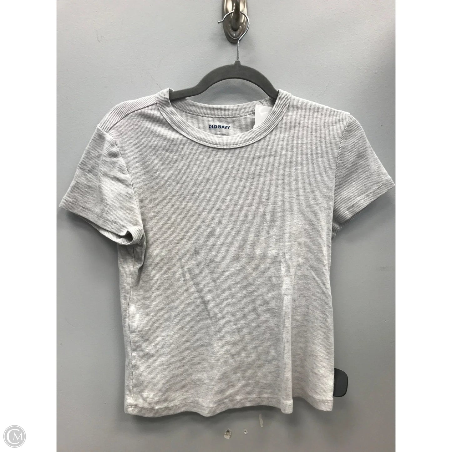 Top Short Sleeve By Old Navy In Grey, Size: L
