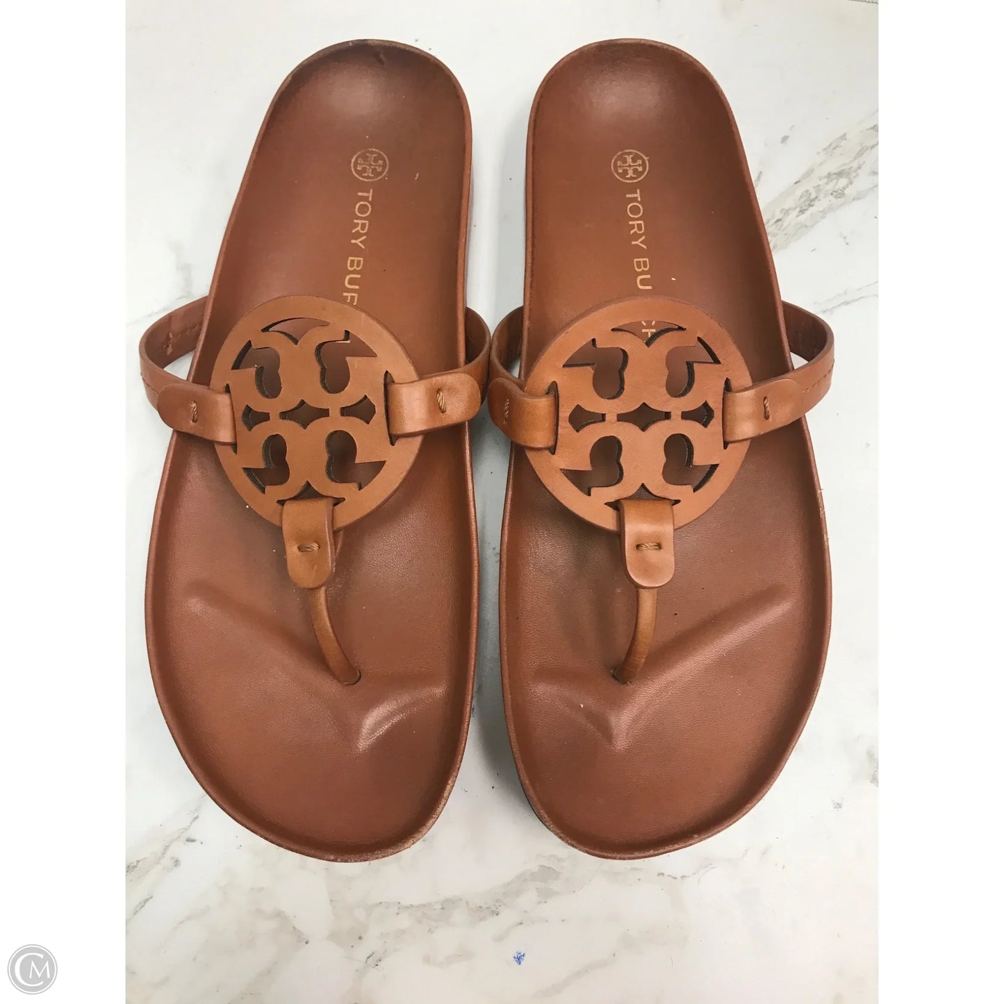 Sandals Designer By Tory Burch In Brown, Size: 10.5