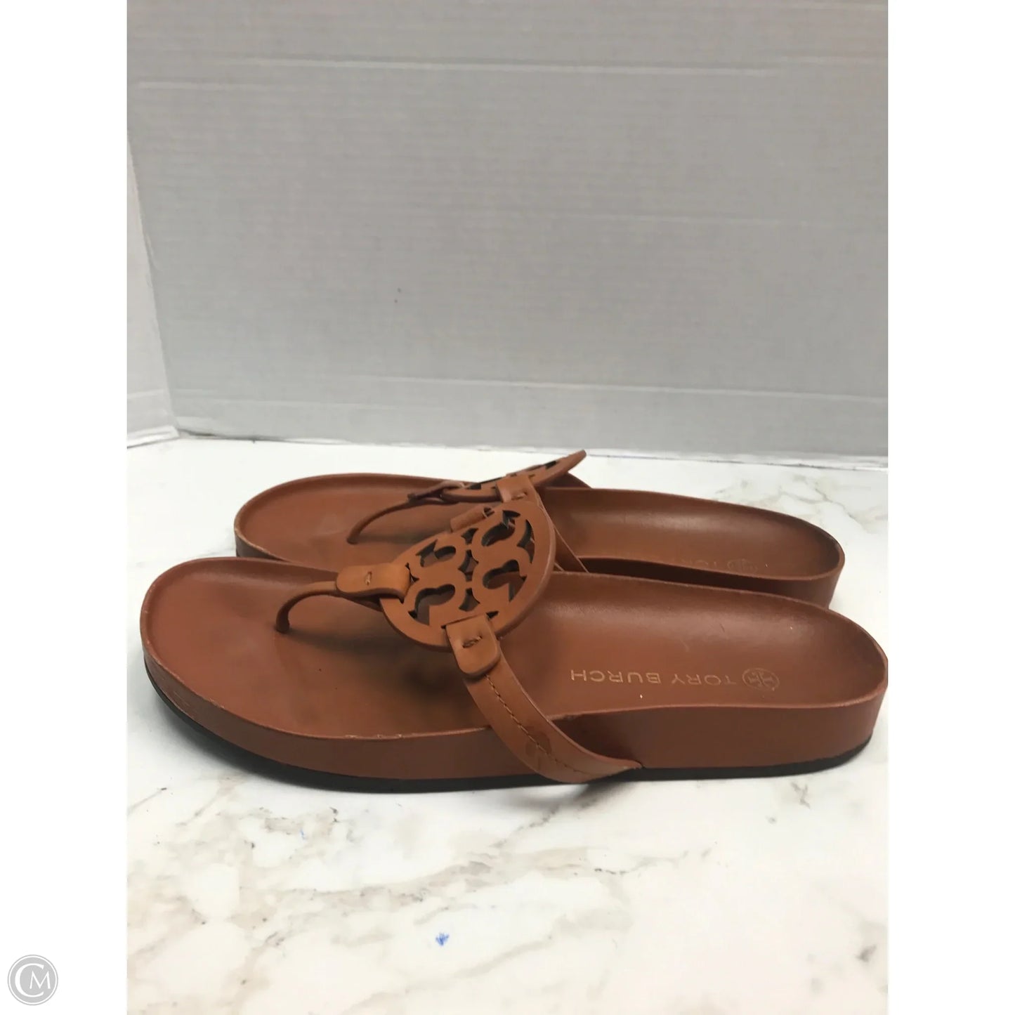 Sandals Designer By Tory Burch In Brown, Size: 10.5