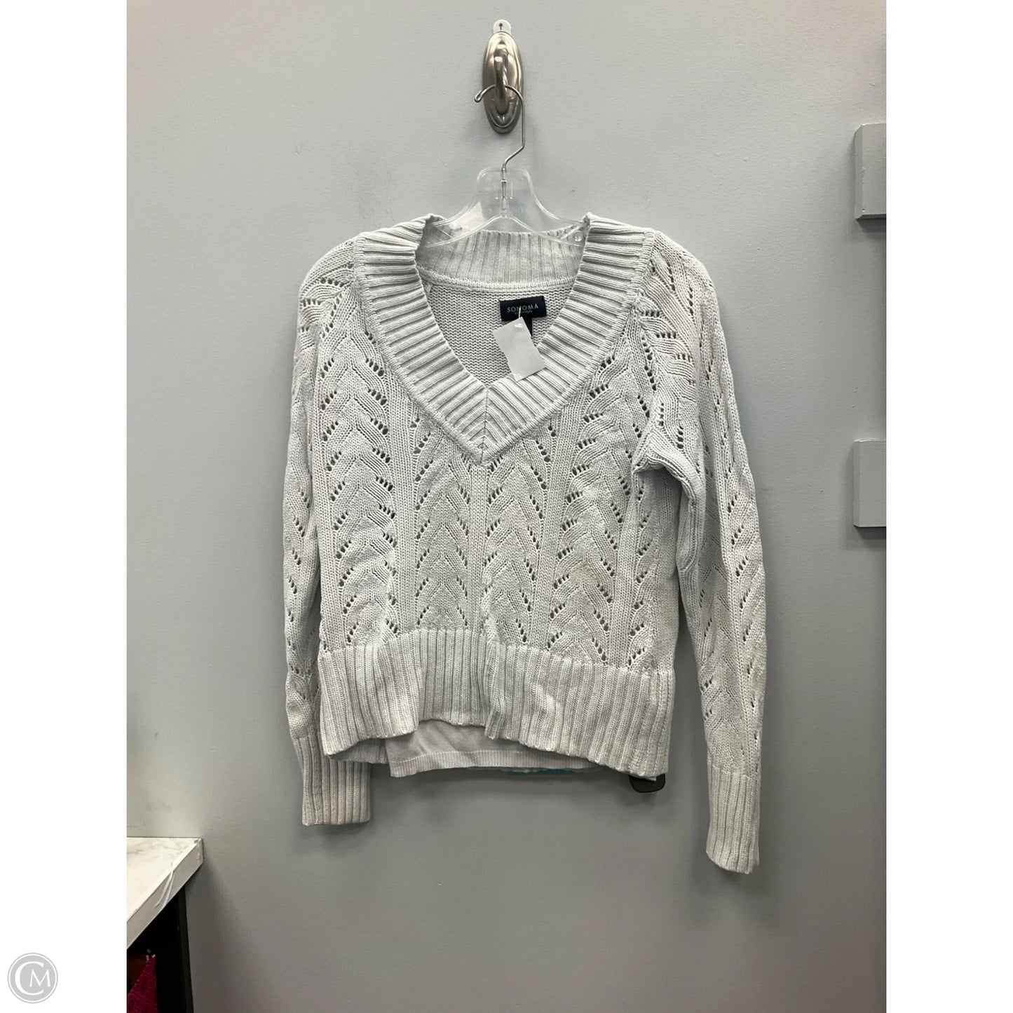 Sweater By Sonoma In White, Size: M