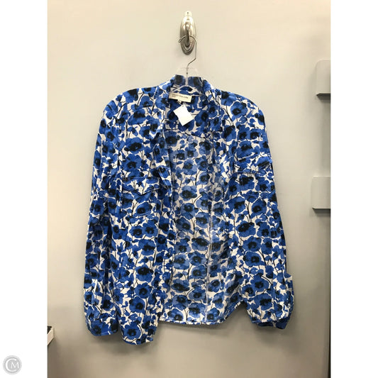 Top Long Sleeve By Jones New York In Blue, Size: L