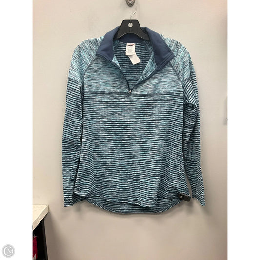 Athletic Jacket By Avia In Blue, Size: L