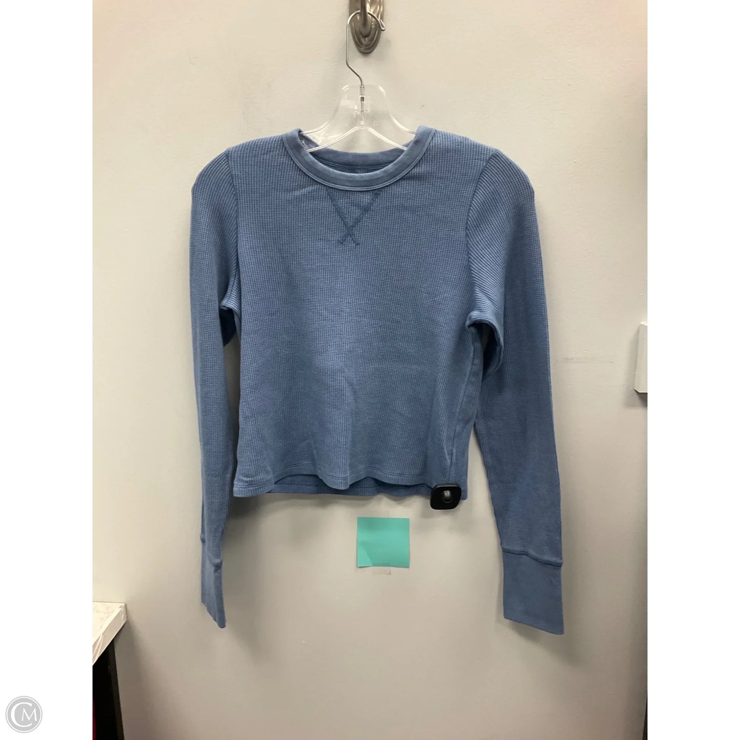 Top Long Sleeve By Aerie In Blue, Size: M