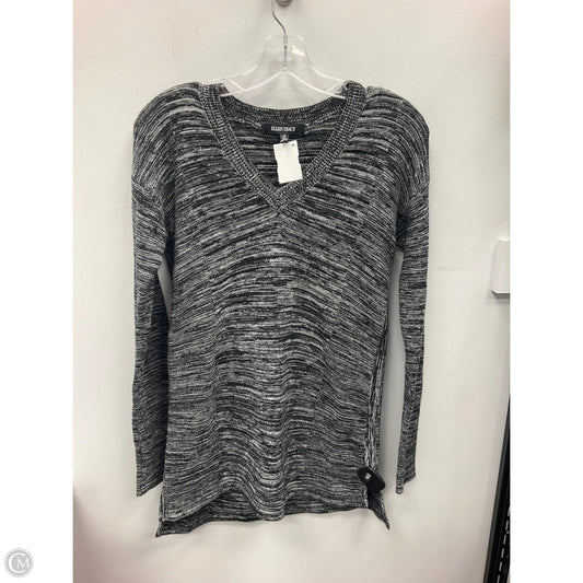 Top Long Sleeve By Ellen Tracy In Black & White, Size: S