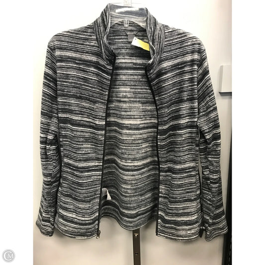 Jacket Fleece By Eddie Bauer In Grey, Size: L