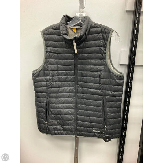 Vest Puffer & Quilted By Eddie Bauer In Black, Size: L