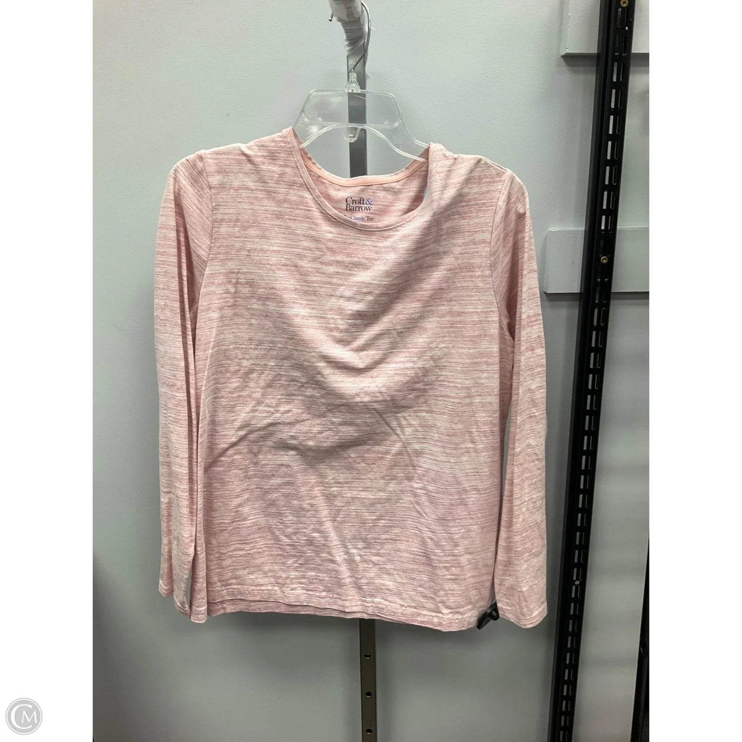 Top Long Sleeve By Croft And Barrow In Pink, Size: L