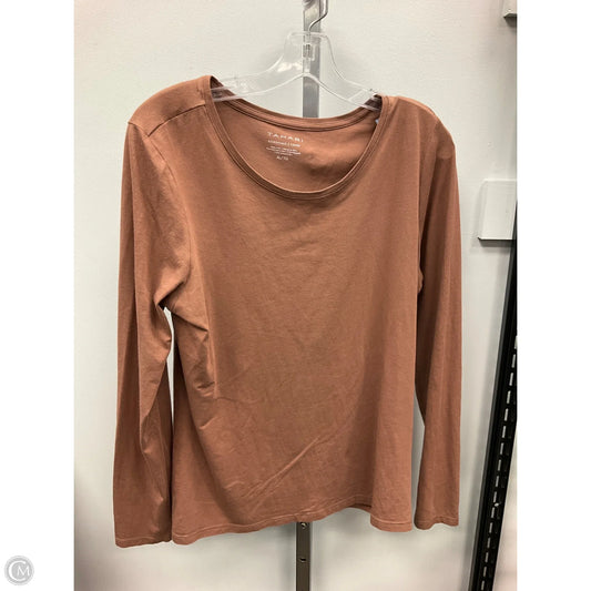 Top Long Sleeve By Tahari In Brown, Size: Xl