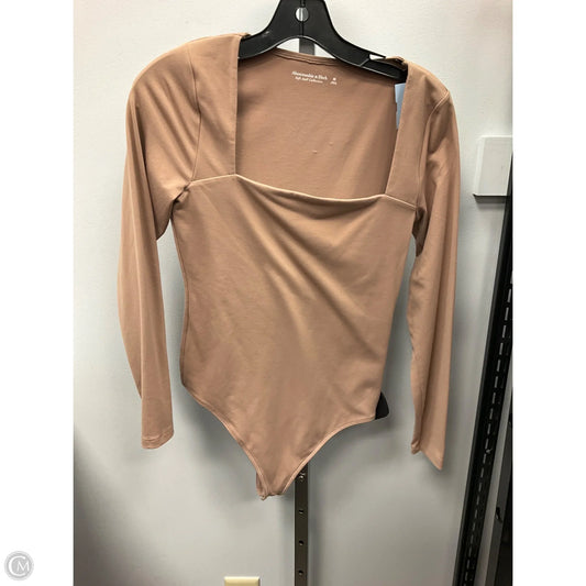 Bodysuit By Abercrombie And Fitch In Tan, Size: M