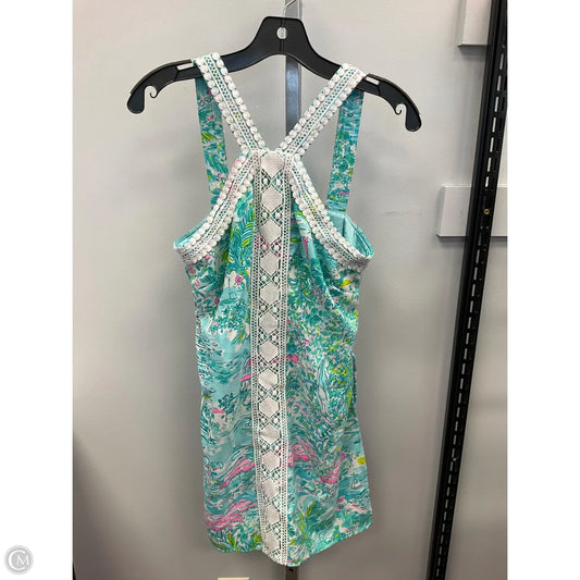 Top Sleeveless Designer By Lilly Pulitzer In Teal, Size: 2